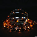 Christmas Decor 18' Orange LED Outdoor Christmas Linear Tape Lighting - Black Finish
