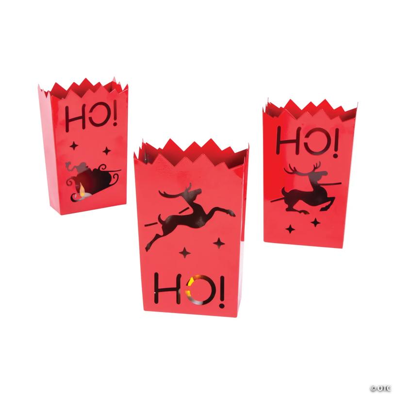 Christmas Metal Luminary Set - 3 Pc.