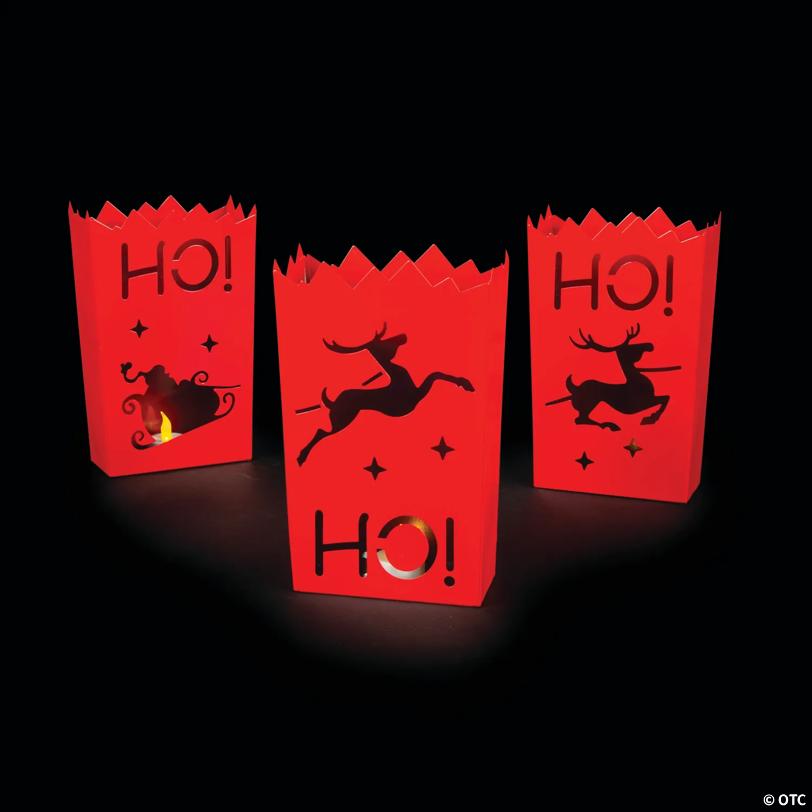 Christmas Metal Luminary Set - 3 Pc.