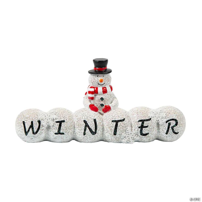 Classic Snowman Winter Tabletop Decoration