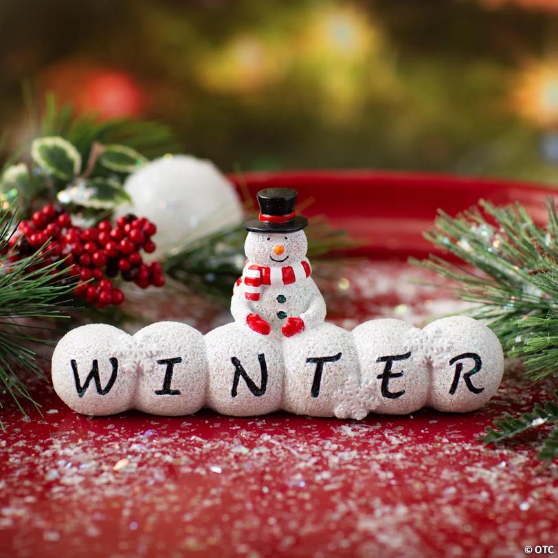 Classic Snowman Winter Tabletop Decoration