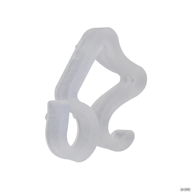 Clear Outdoor Gutter Christmas Light Clips - 50pc