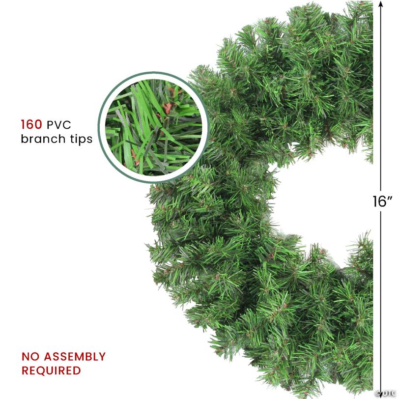 Colorado Spruce Artificial Christmas Wreath - 16" - Unlit