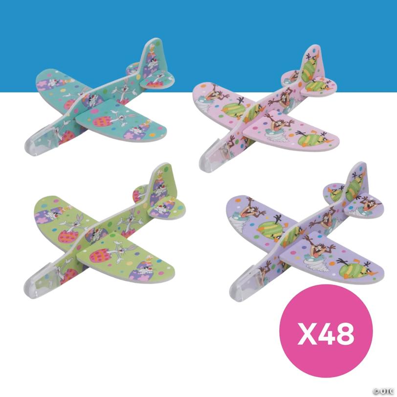 Colorful Mini Looney Tunes Easter Gliders - 48 Pc. for Kids