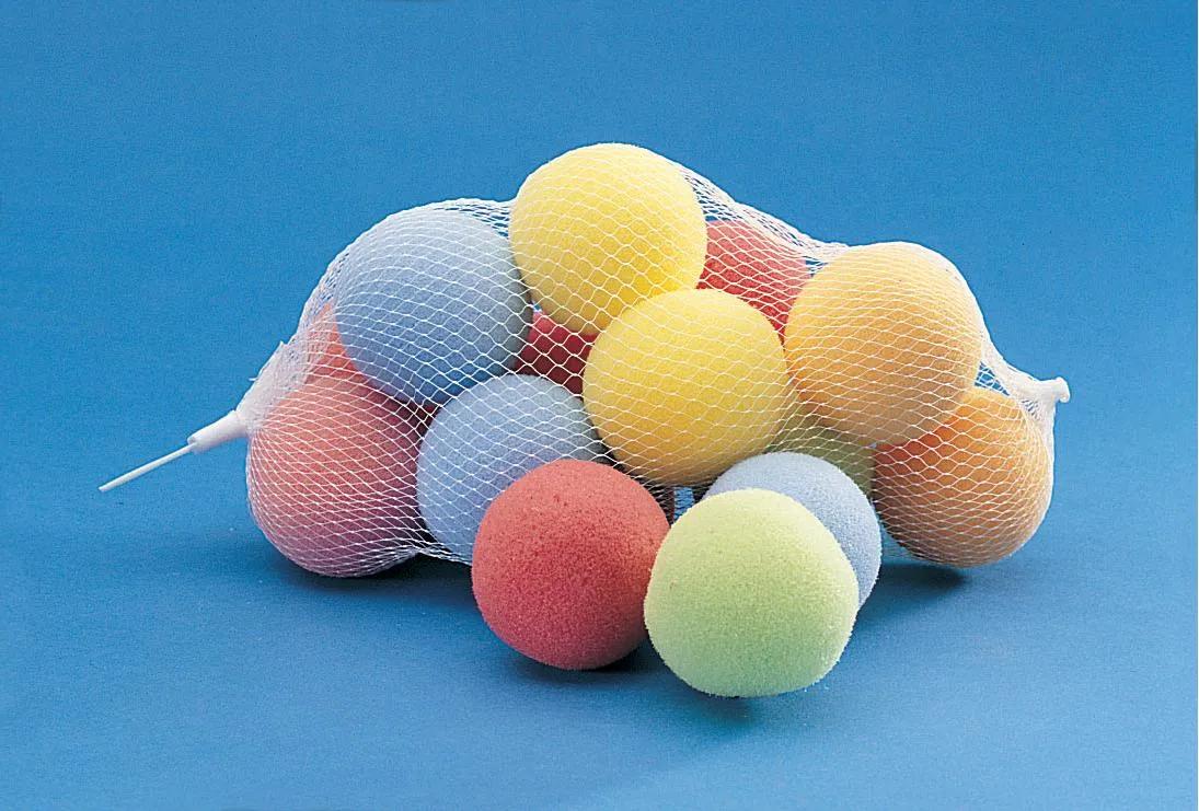 Colorful Sponge Ball Assortment - 12 Pc.
