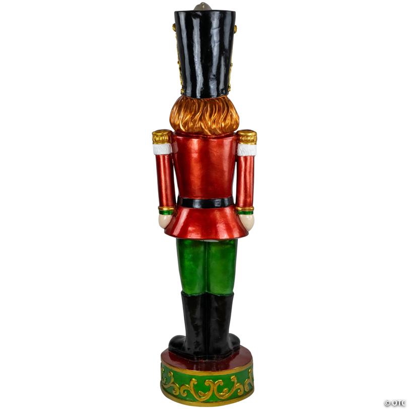 Commercial Christmas Nutcracker Soldier with Decorative Base - 5.25' - Red and Green