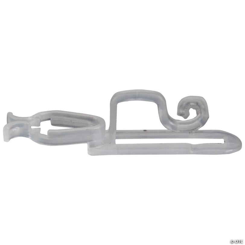 Commercial Grade Gutter and Shingle LED Christmas Light Clips - Clear - 100ct