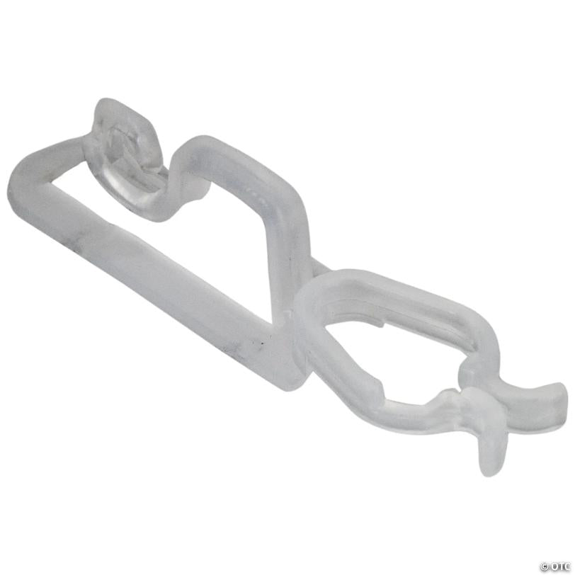 Commercial Grade Gutter and Shingle LED Christmas Light Clips - Clear - 100ct