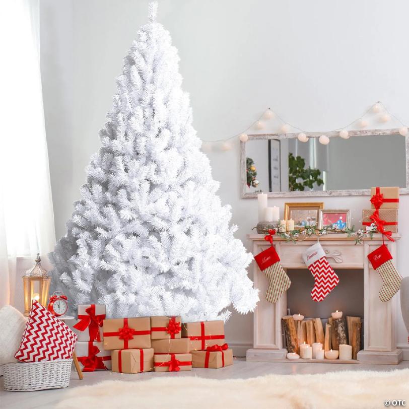 Costway 6Ft Artificial Christmas Tree Indoor Outdoor Holiday Decoration White