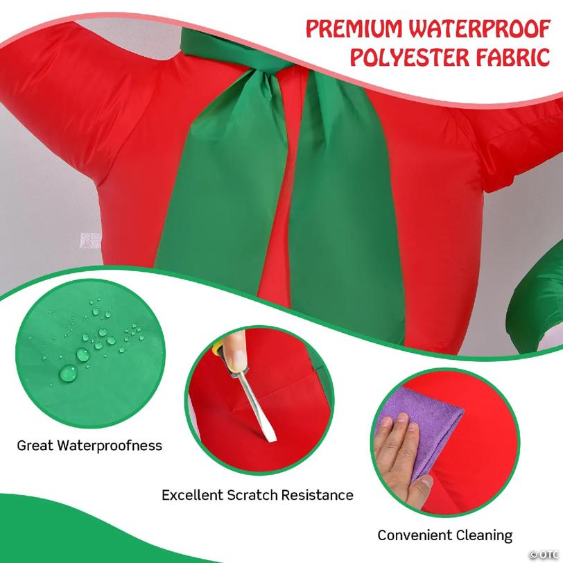 Costway 6Ft & 5Ft Christmas Inflatable Snowmen Blow Up Christmas Decoration