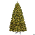 Costway 7 FT Artificial Xmas Tree with 1188 PVC Branch Tips 700 Warm White LED Lights