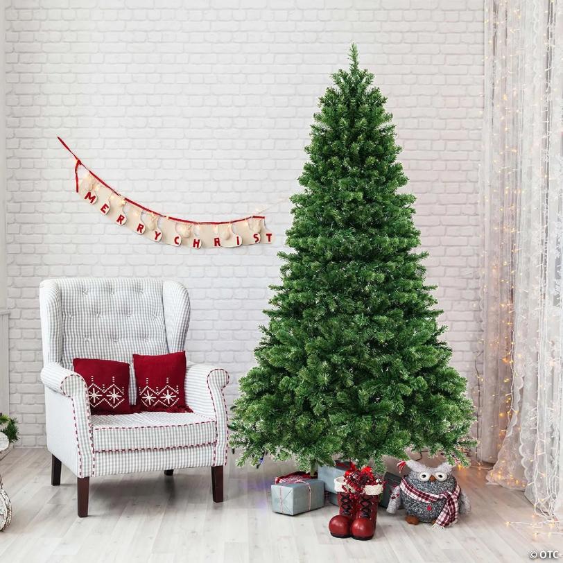 Costway Artificial 7ft Xmas Tree PVC Branch Tips 700 LED Lights