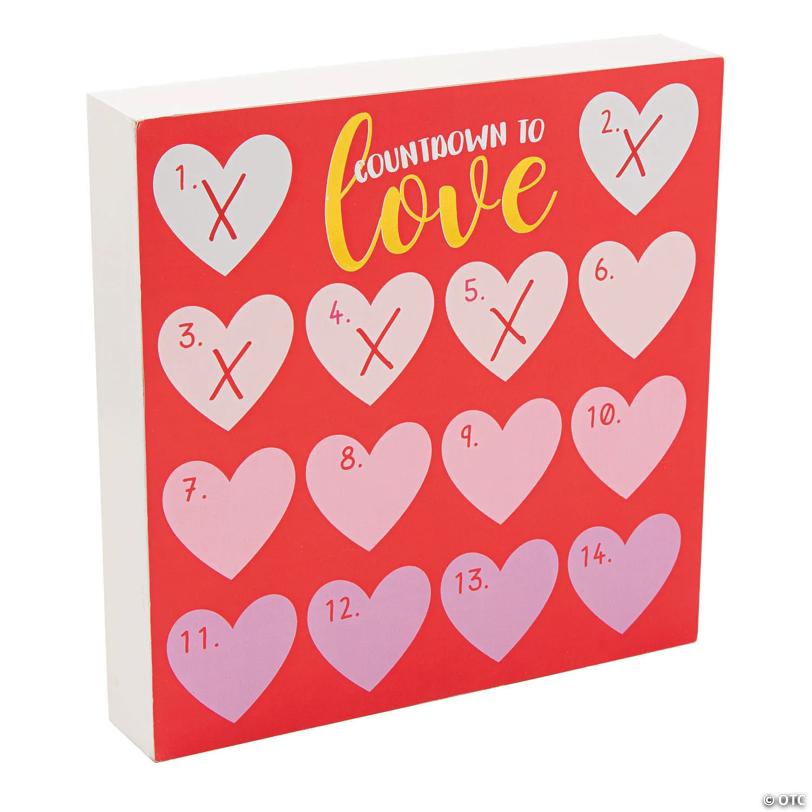Countdown to Love Tabletop Sign