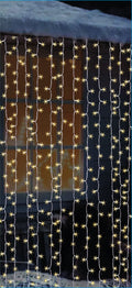 3mm Curtain Lights - Warm White Multi-Function