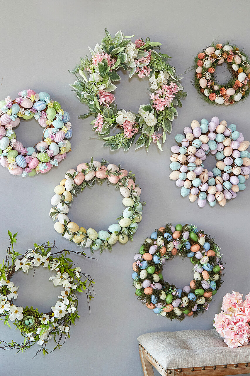 17" Easter Egg Wreath
