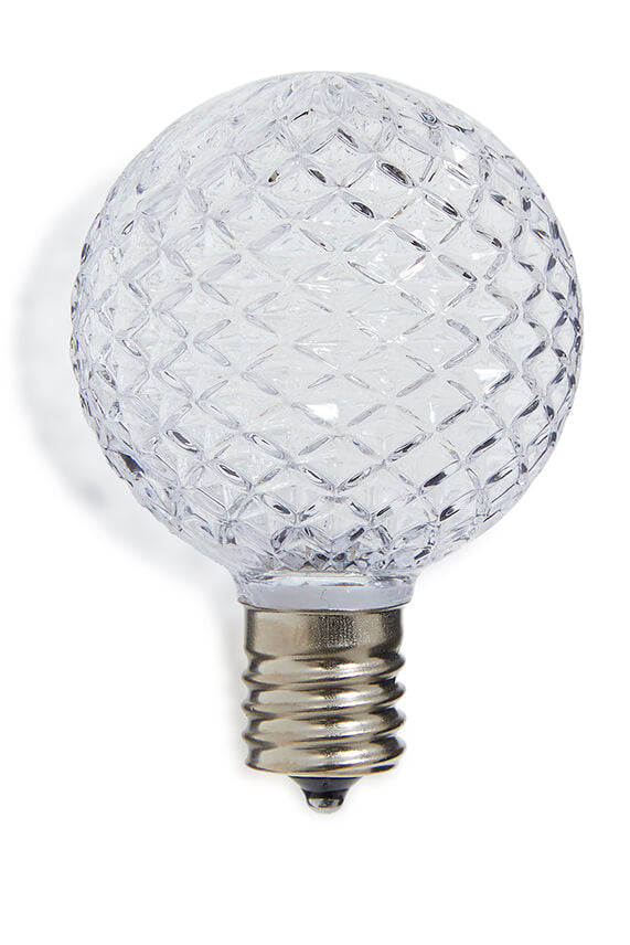 G50 Wonderful LED SMD Bulb (25 bulbs/bag) - Faceted, Pure White