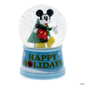 Disney Mickey Mouse "Happy Holidays" Light-Up Snow Globe  6 Inches Tall