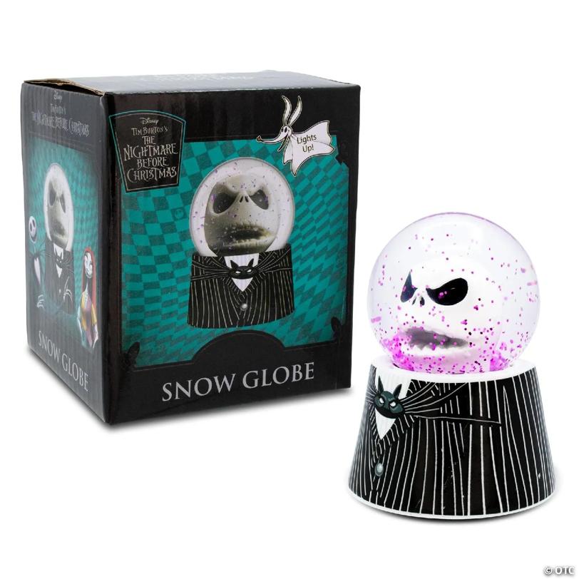 Disney The Nightmare Before Christmas Jack 3-Inch Mini Light-Up Snow Globe