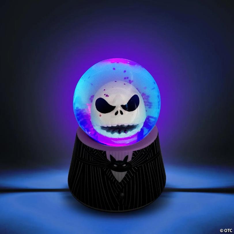 Disney The Nightmare Before Christmas Jack 3-Inch Mini Light-Up Snow Globe