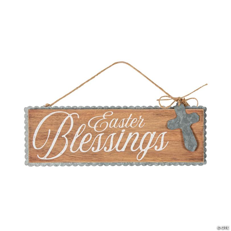 Easter Blessings Wall Sign Decoration