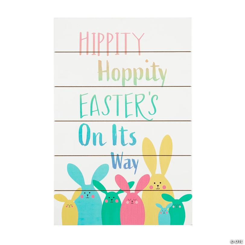 Easter Hippity Hoppity Door Sign