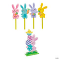 Easter Whimsy Bunnies, Chicks & Eggs Porch Decorating Kit – 5 Pc.
