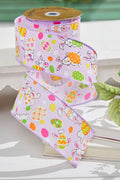 2.5" x 10 Yards Purple Bunny Eggs Ribbon
