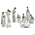 Edge Collections - 1.5" x 7.25" - White - Handpainted Nativity Story Figurines!