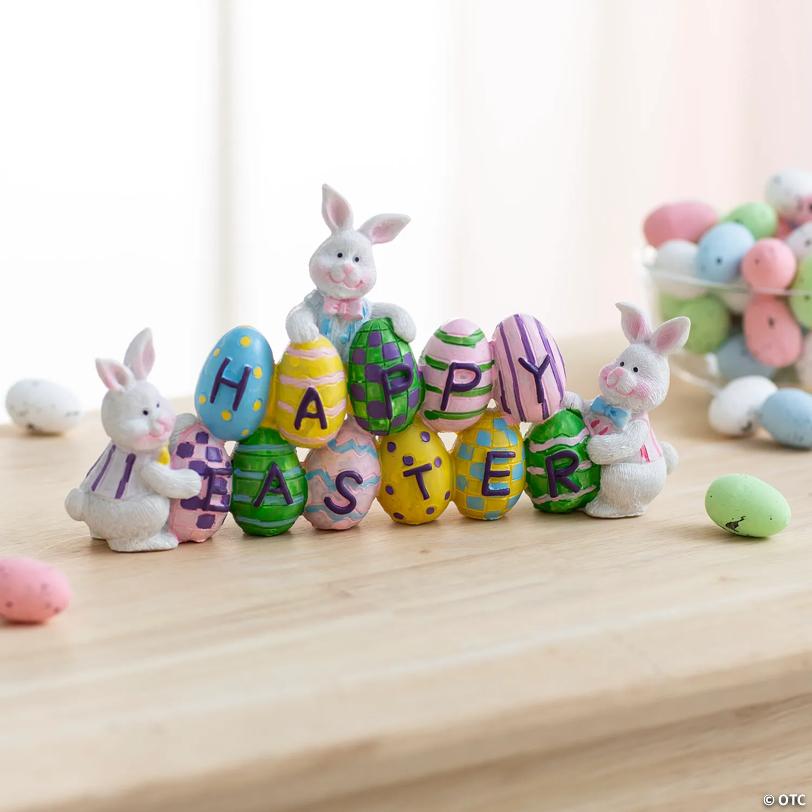 Eggs & Easter Bunnies Tabletop Decoration