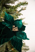 22” x 13" Dark Green Poinsettia Stem