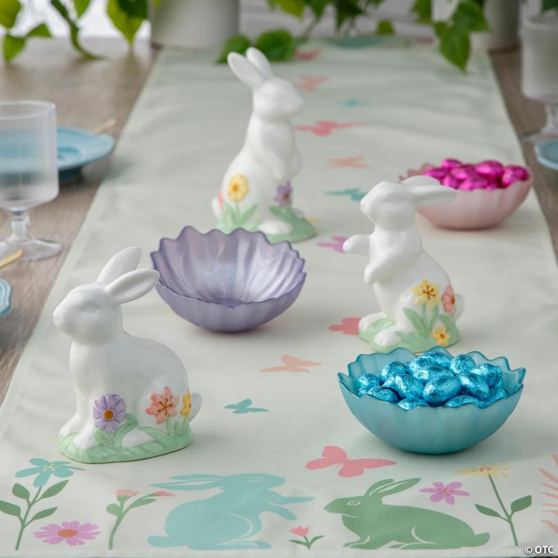 Enchanted Garden Bunny & Floral Tabletop Decorating Kit – 7 Pc.