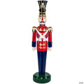 Fiberglass Commercial Christmas Toy Solider Soldier with Jewels - 6.25'