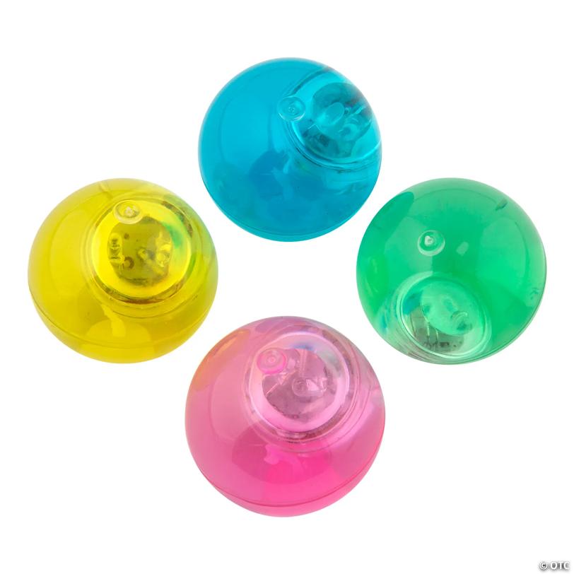 Flashing Bouncy Ball Assortment - 12 Pc.