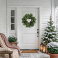Frosted Mixed Pine and Cedar Artificial Christmas Wreath - 28" - Unlit
