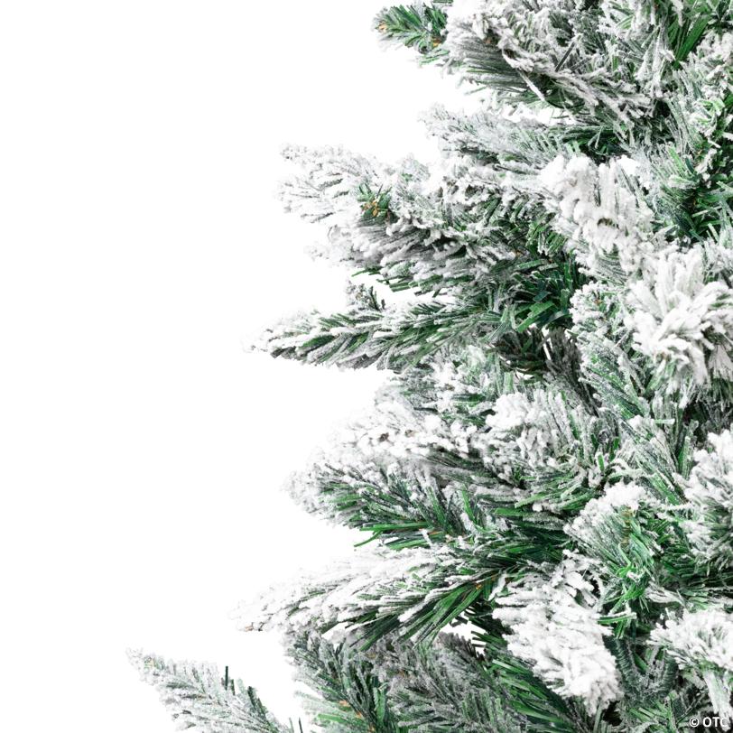 Frosted Pine Artificial Christmas Tree in Burlap Base - 3.5' - Unlit