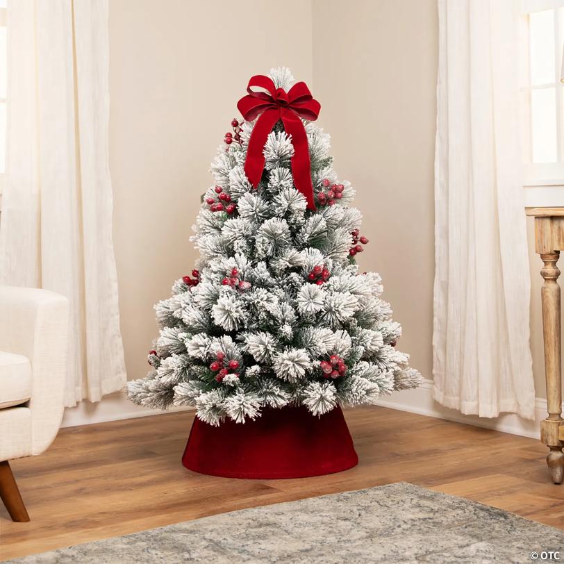 Full Flocked Fairfield Fir Artificial Christmas Tree - 4.5' -Unlit