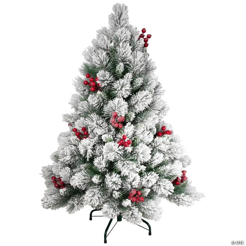 Full Flocked Fairfield Fir Artificial Christmas Tree - 4.5' -Unlit