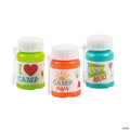 Fun Mini Camp Bubble Bottles - 24 Pc. with Attached Wands