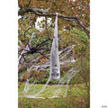 Skull in Spider Cocoon Halloween Decoration