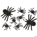Fuzzy Spider Decorations - Set of 8
