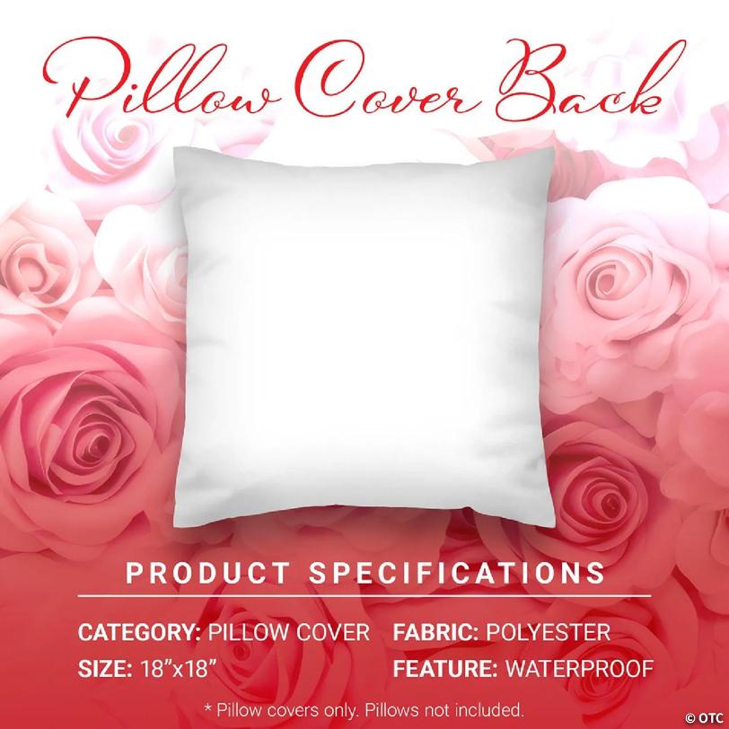 G128 18 x 18 In Valentine's Day Love Heart Waterproof Pillow Covers, Set of 4