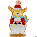 Gingerbread Reindeer with Cupcake Christmas Figurine - 7