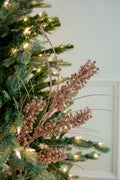 27” Glitter Mini Berry Grass Christmas Sprays - Champagne