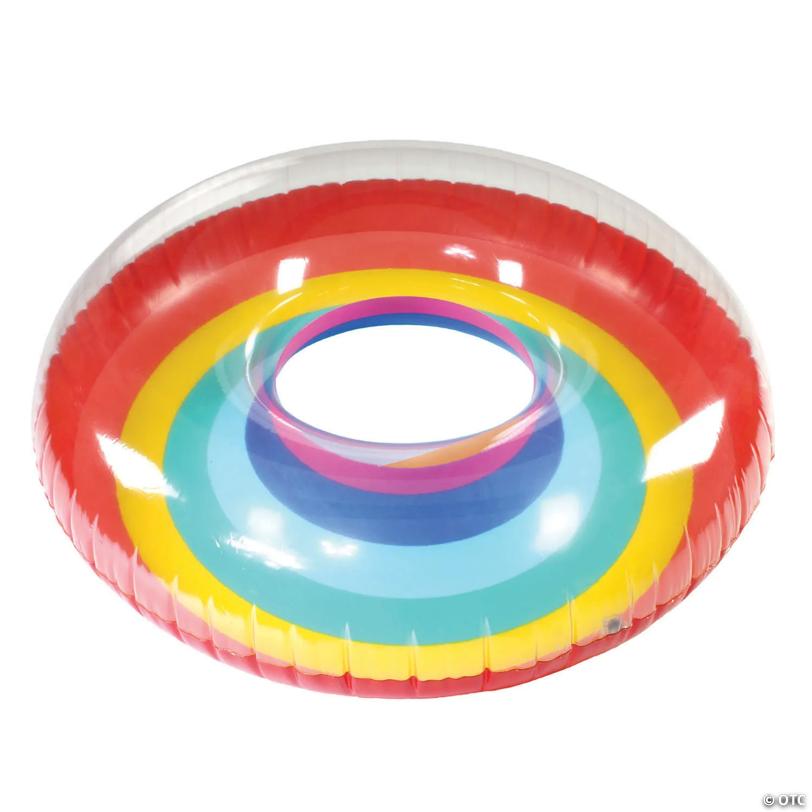 GoFloats Rainbow Party Tube Inflatable Raft