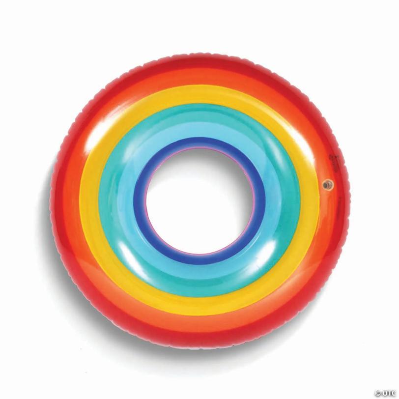 GoFloats Rainbow Party Tube Inflatable Raft