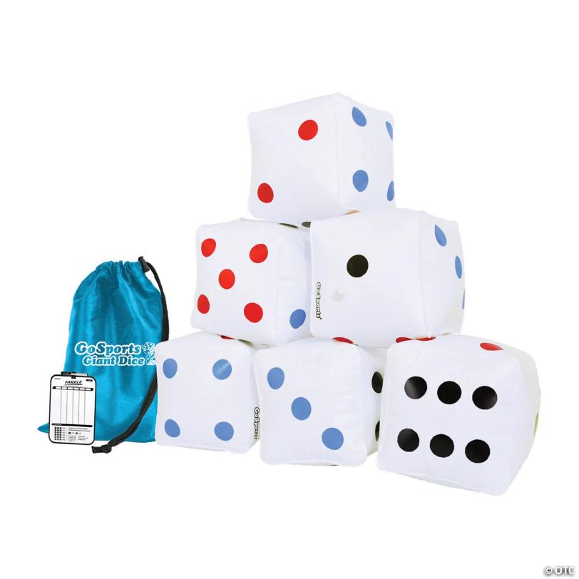 GoSports 6" Giant Inflatable Dice - 6 Pack