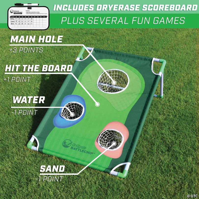 GoSports BattleChip Backyard Golf Cornhole Game