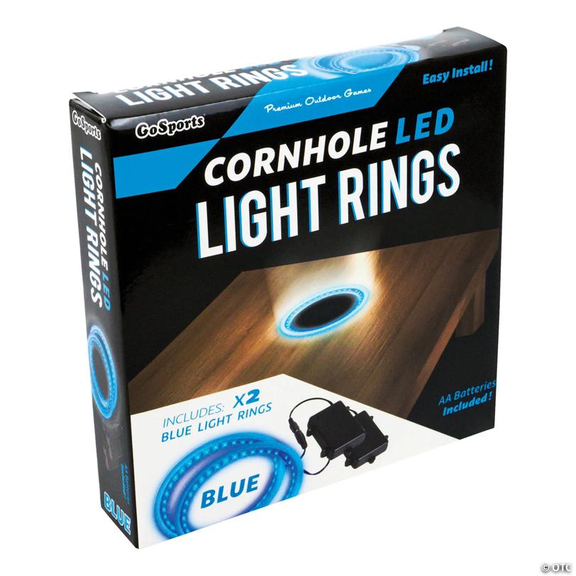 GoSports Cornhole Light Up LED Ring Kit 2pc Set - Blue