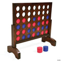 GoSports Giant Dark Wood Stain 4 in a Row Backyard Game - 2'
