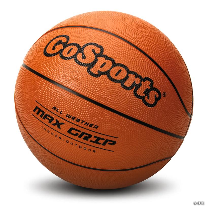 GoSports Indoor / Outdoor Rubber Basketballs - Six Pack of Size 7 Balls with Pump & Carrying Bag
